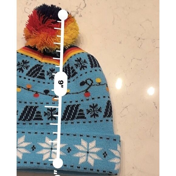 ALDI GEAR Holiday 2023 Beanie Winter Knit Pom Pom MULTI COLOR Gift Fast Ship! - Picture 11 of 11